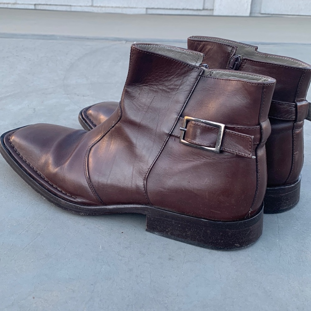 Kenneth Cole brown mens boots